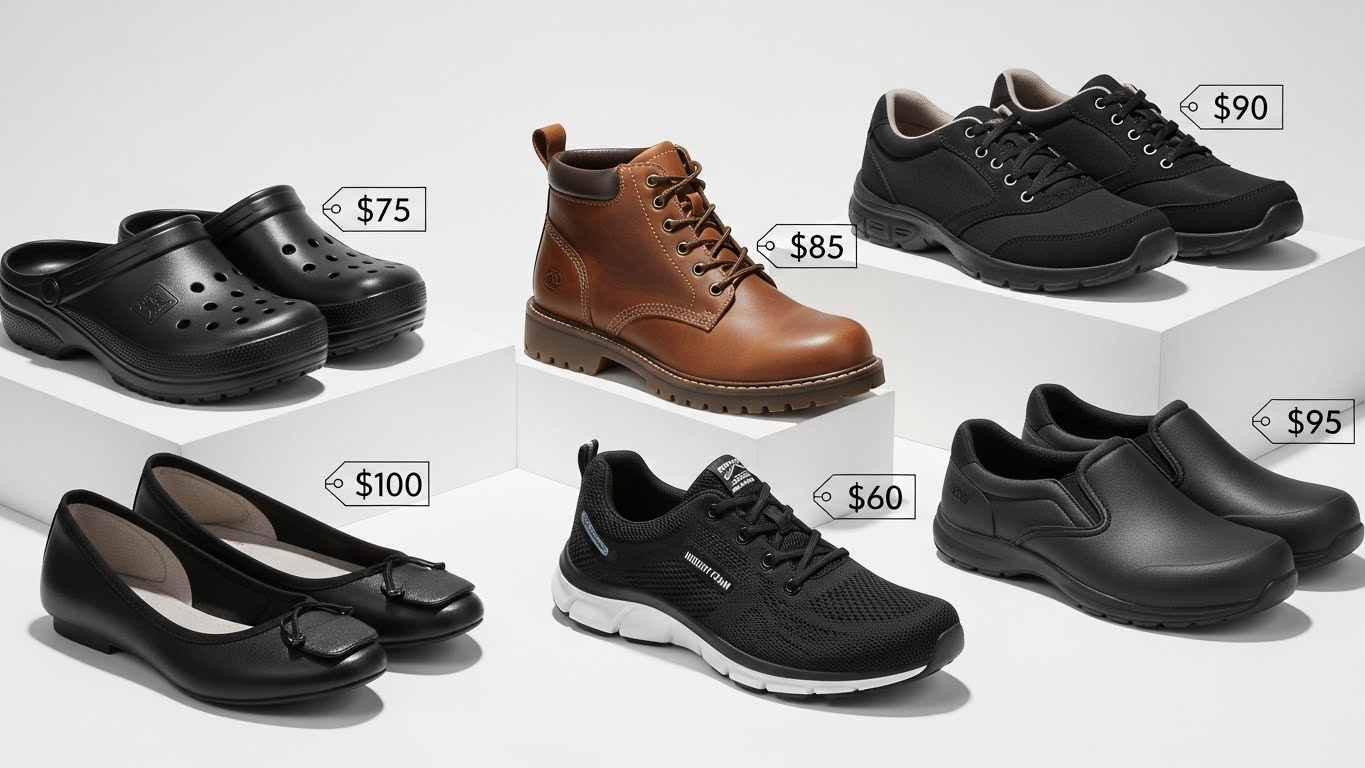 Most Comfortable Work Shoes Under $100 (All-Day Support Without Foot Pain)